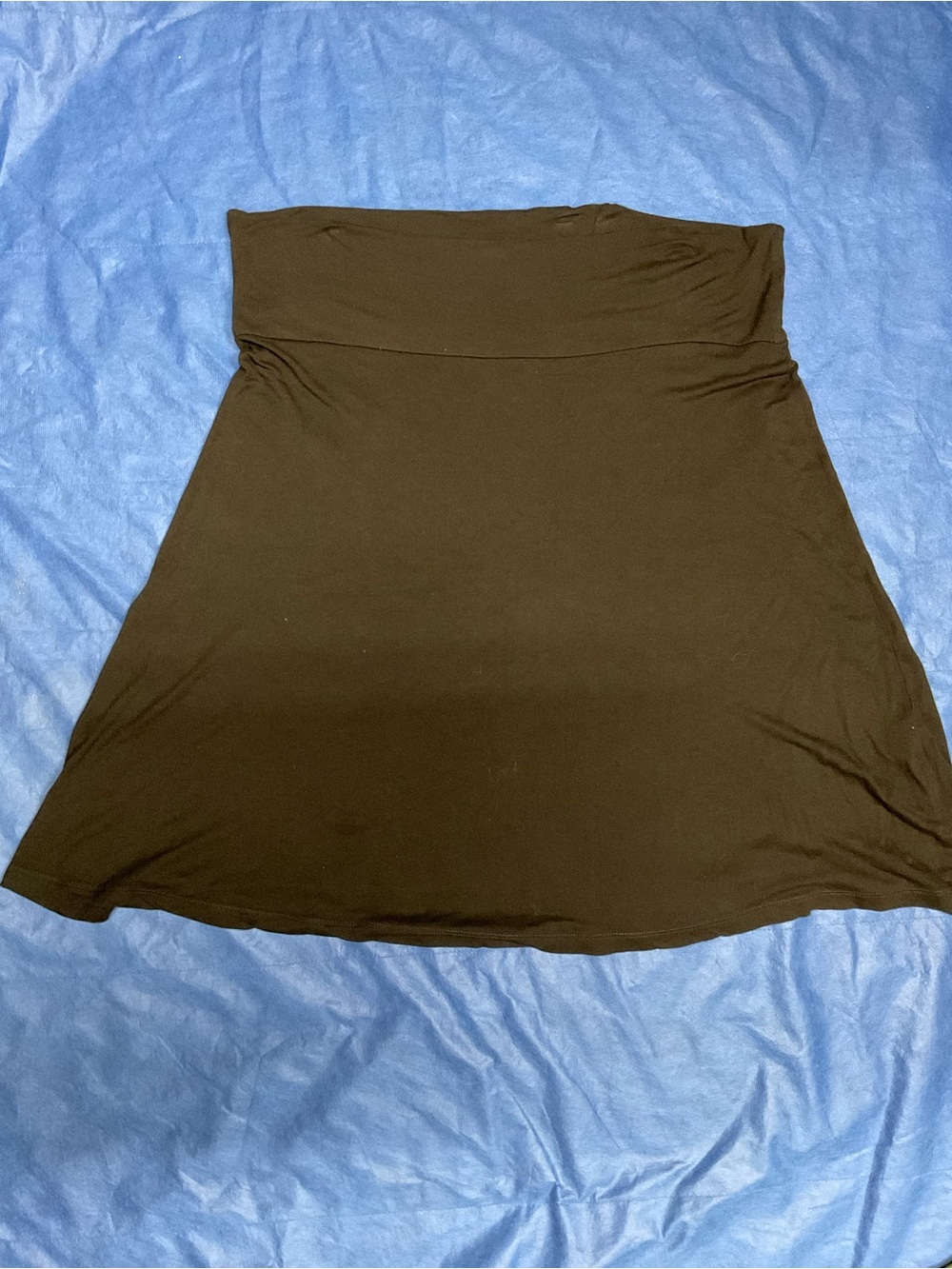GAP Black Fold-Over Waist Skater Skirt, XL